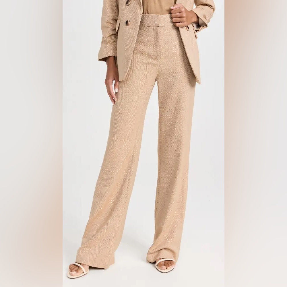 Veronica Beard Wool Trousers - Camel Brown